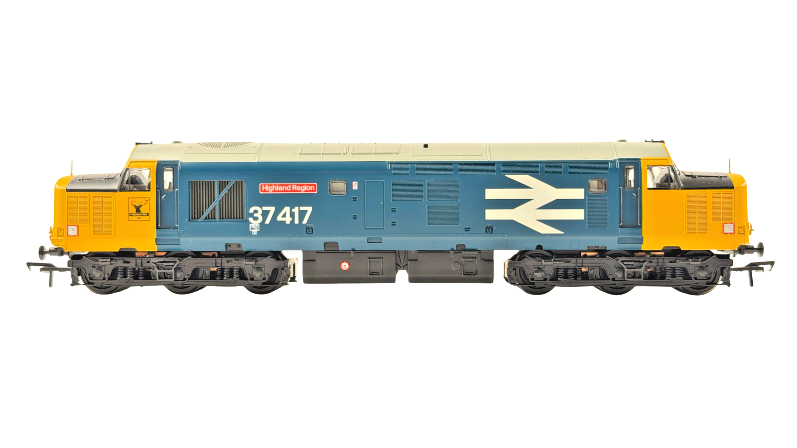 BACHMANN OO GAUGE - 32-377DS - CLASS 37 37417 LARGE LOGO HIGHLAND REGION W/SOUND