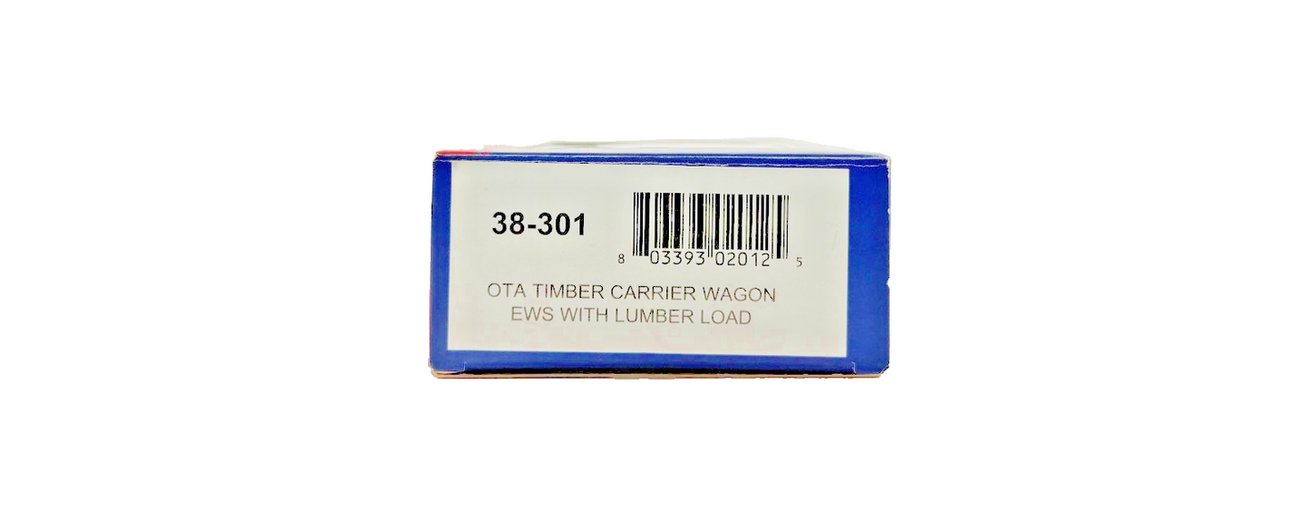 BACHMANN OO GAUGE - 38-301 - OTA TIMBER CARRIER WAGON EWS WITH LUMBER LOAD