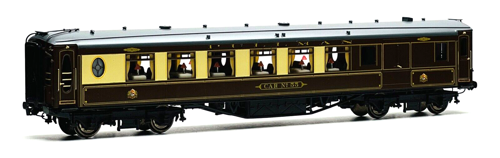 GOLDEN AGE MODELS 00 GAUGE - 2-F 2ND CLASS 'CAR NO.55' BRASS PULLMAN COACH