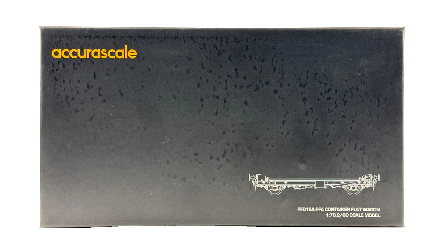 ACCURASCALE OO GAUGE - ACC2081-DRS-O - PFA CONTAINER FLAT WAGON DRS (LADEN)