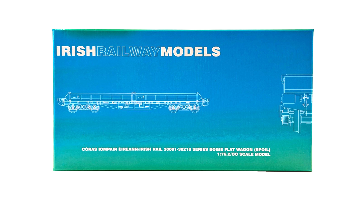 IRISH RAILWAY MODELS 00 GAUGE - IRM1073-D - CIE 42FT BOGIE FLAT WAGON RED OXIDE