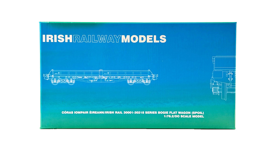 IRISH RAILWAY MODELS 00 GAUGE - IRM1073-D - CIE 42FT BOGIE FLAT WAGON RED OXIDE