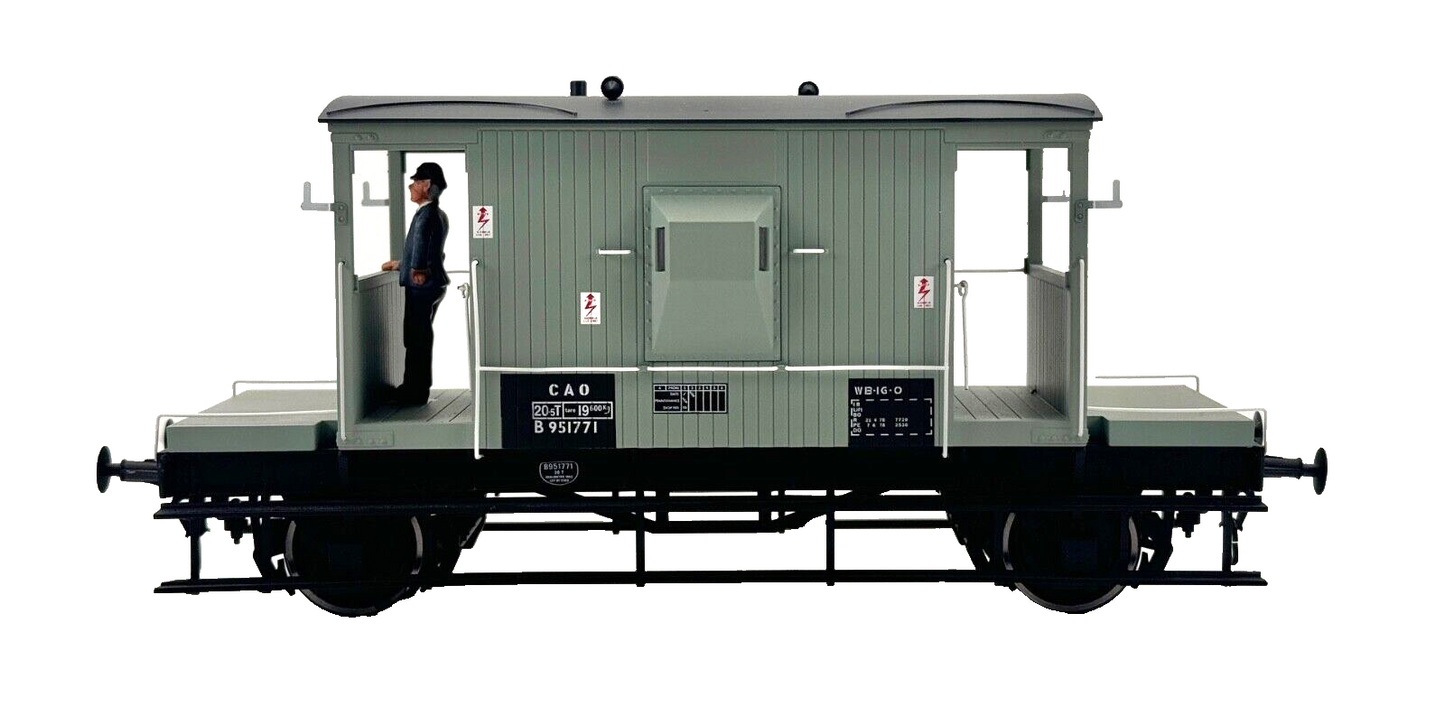 DAPOL O GAUGE - 7F-200-001 - BR 20T BRAKE VAN GREY B951771 CAO W/GUARD - BOXED