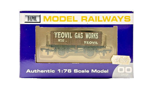 DAPOL 00 GAUGE - YEOVIL GAS WORKS PLANK WAGON NO.25 (LIMITED EDITION)
