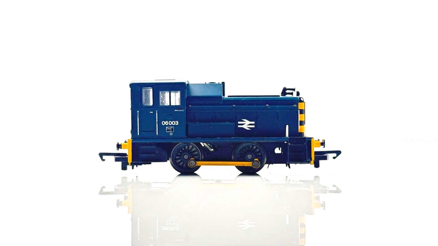 HORNBY 00 GAUGE - CLASS 06 DIESEL SHUNTER 06003 BR BLUE YELLOW - UNBOXED