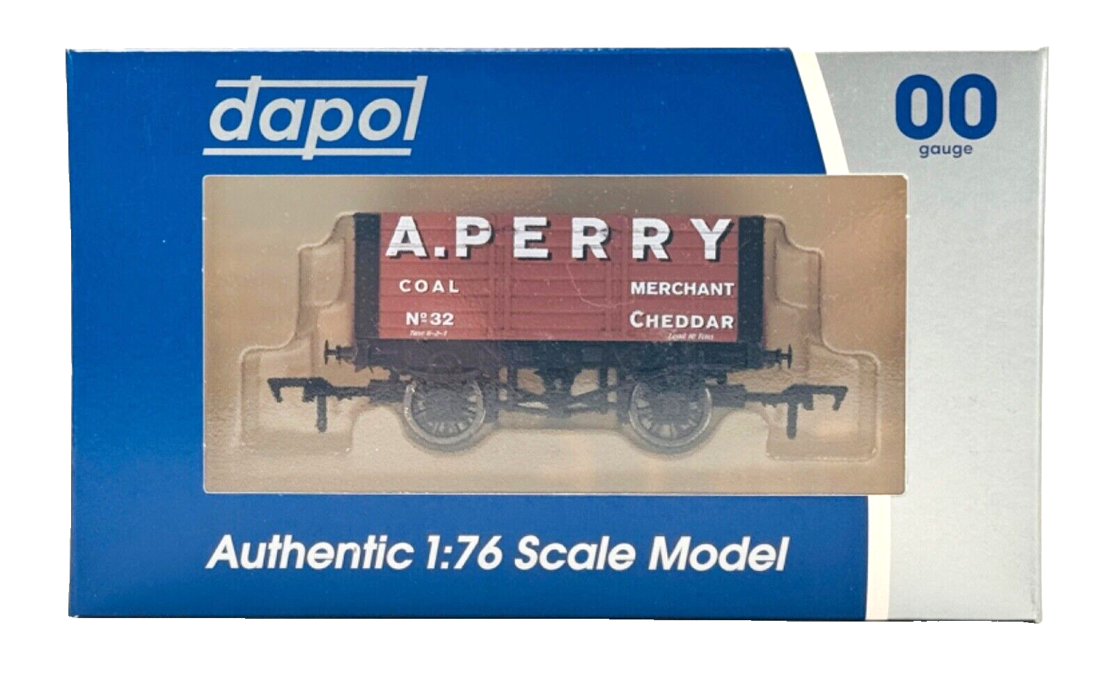 DAPOL 00 GAUGE - A. PERRY OF CHEDDAR 7 PLANK WAGON NO.32 (WESSEX WAGONS)