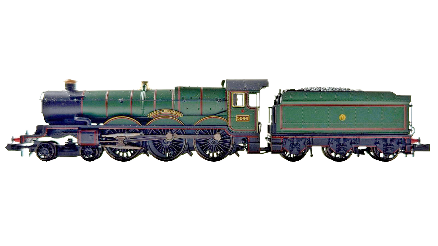 GRAHAM FARISH N GAUGE - 372-030 - CASTLE CLASS 5044 EARL OF DUNRAVEN GWR GREEN