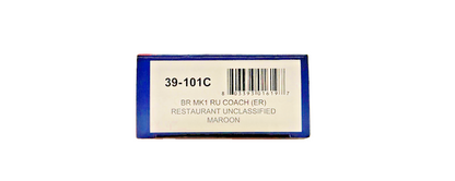 BACHMANN OO GAUGE - 39-101C - BR MK1 RU COACH ER RESTAURANT UNCLASSIFIED MAROON