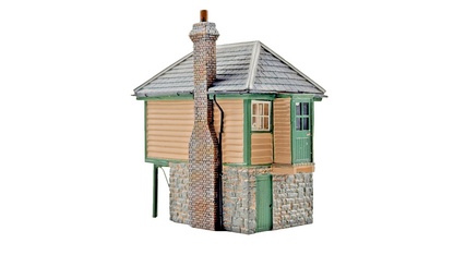 BACHMANN SCENECRAFT OO GAUGE - 44-011Z - LSWR TYPE 3 SIGNAL BOX - (NEEDS REPAIR)