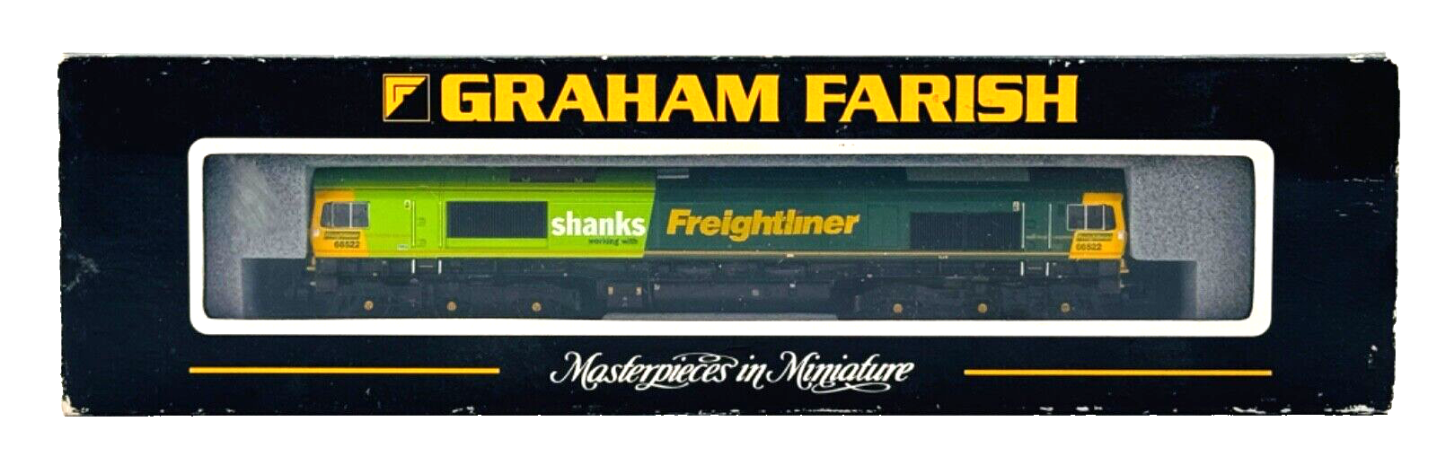 GRAHAM FARISH N GAUGE - 371-378 - CLASS 66 DIESEL 66522 FREIGHTLINER SHANKS