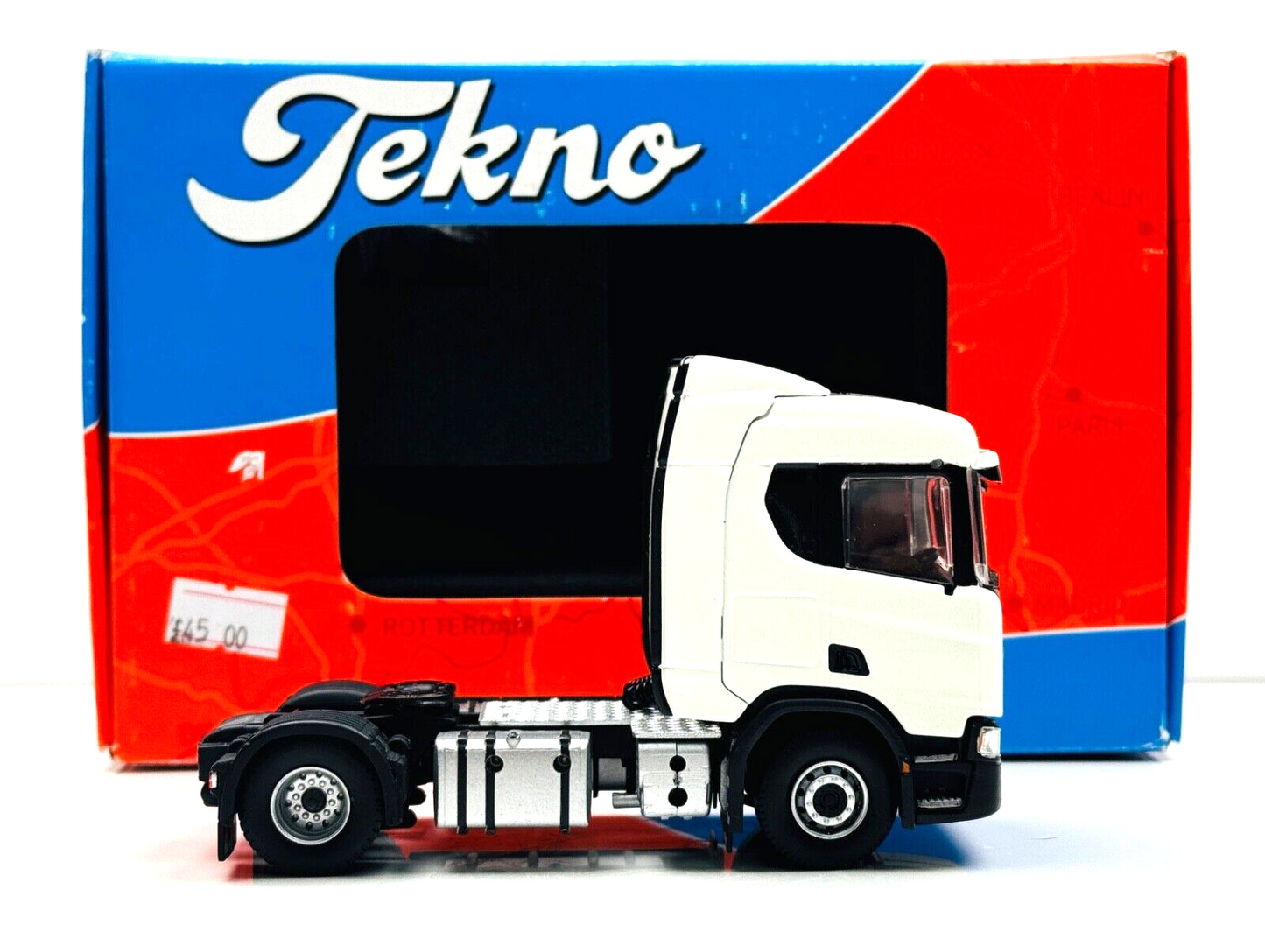 TEKNO 1/50 SCALE - 70940 - SCANIA R SERIES TRACTOR CAB UNIT WHITE - BOXED