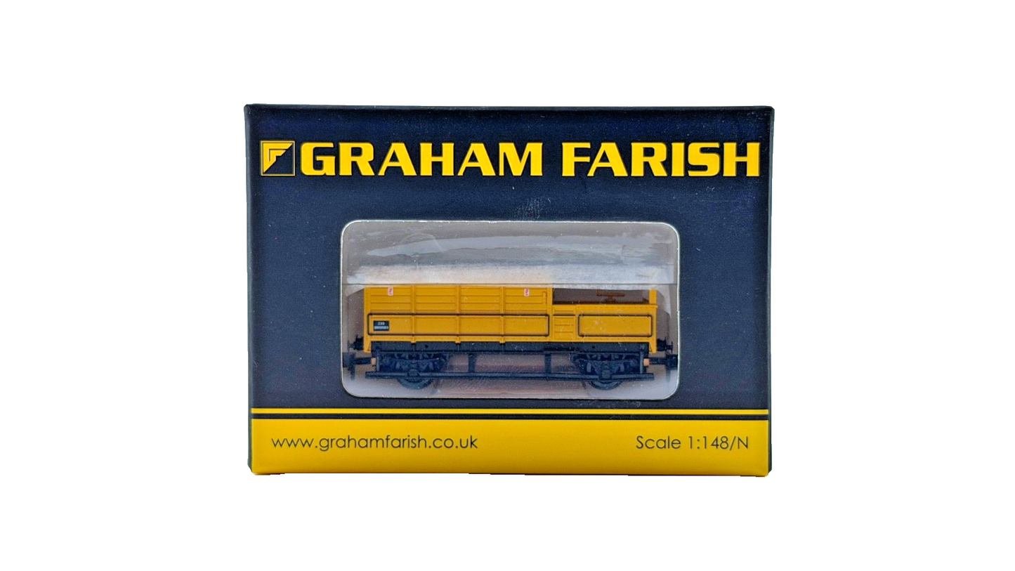 GRAHAM FARISH N GAUGE - 377-379 - 20T TOAD BRAKE VAN BR DEPARTMENTAL YELLOW