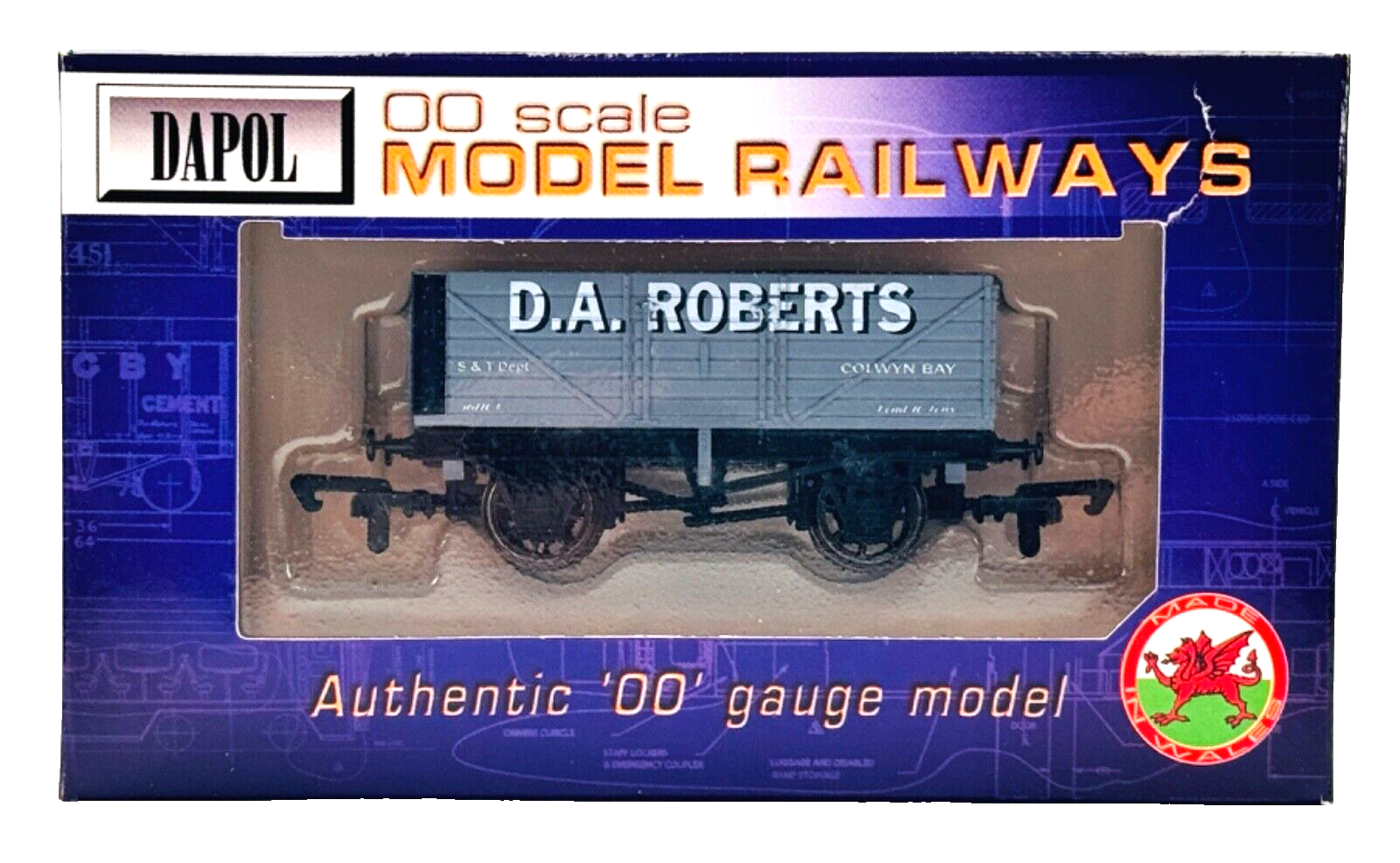 DAPOL 00 GAUGE - D.A ROBERTS OF COLWYN BAY PLANK WAGON (LIMITED EDITION)