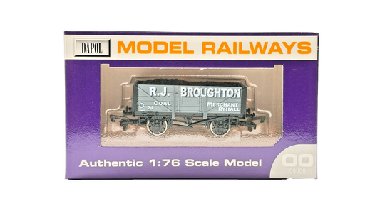 DAPOL 00 GAUGE - R.J BROUGHTON COAL MERCHANT RYHALL WAGON 24 (LIMITED EDITION)