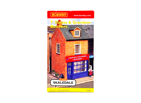 HORNBY 00 GAUGE SKALEDALE - R7288 - T. DAVIES & GRANDSON BUTCHERS SHOP - NEW