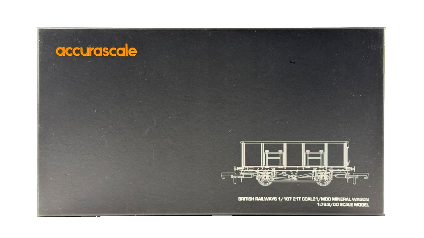 ACCURASCALE OO GAUGE - ACC1083-MDO-D - 21T COAL21/MDO MINERAL WAGON BR GREY