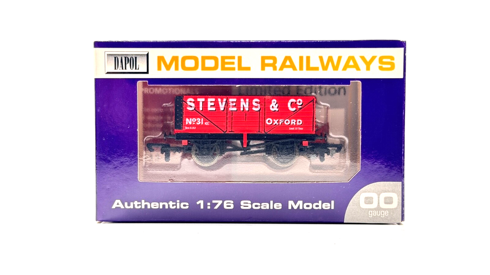 DAPOL 00 GAUGE - STEVENS & CO OF OXFORD PLANK WAGON NO.31 (LIMITED EDITION)