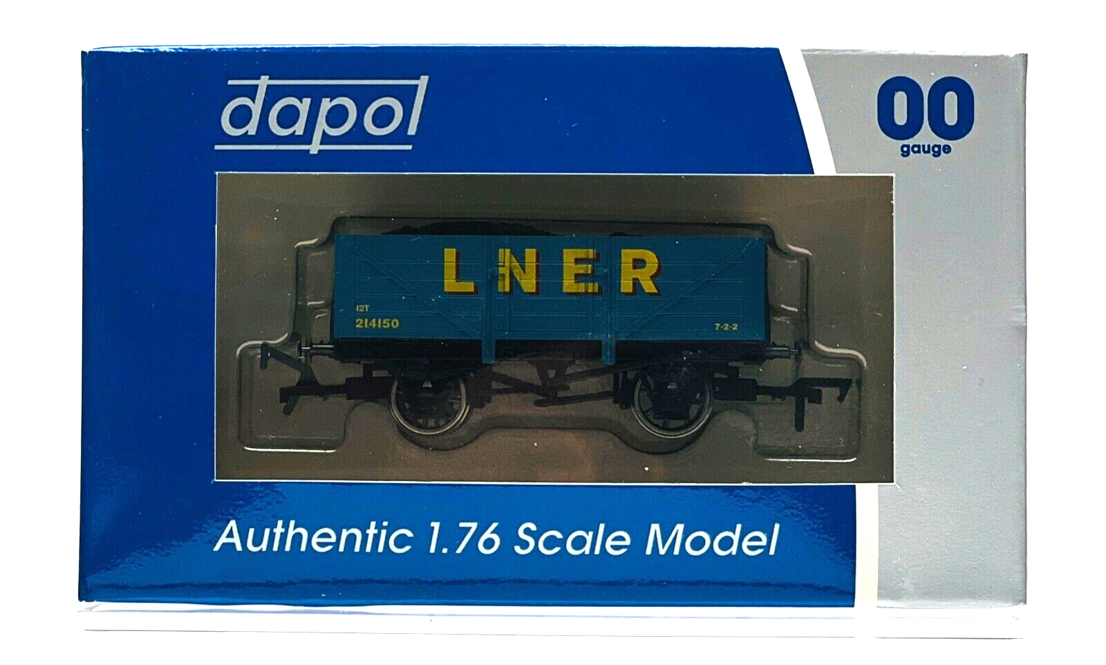 DAPOL 00 GAUGE - WRCC18 - 'LNER' BLUE YELLOW 12T PLANK WAGON (COLLECTORS CLUB)