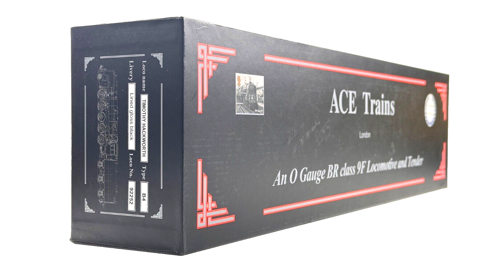 ACE TRAINS O GAUGE BR BLACK 2-10-0 CLASS 9F LOCOMOTIVE 92252 'TIMOTHY HACKWORTH'