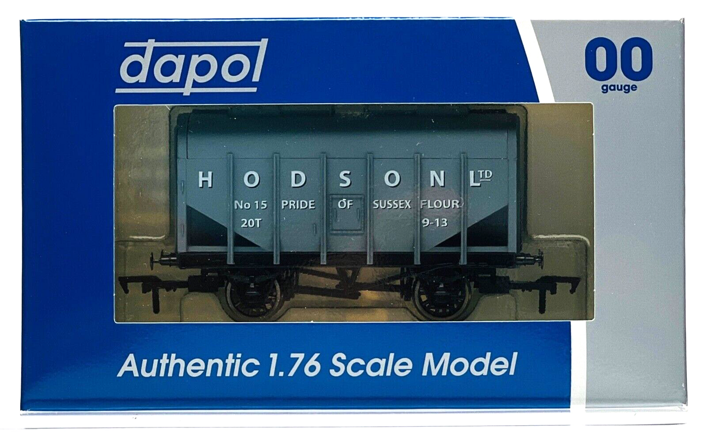 DAPOL 00 GAUGE - HODSON PRIDE OF SUSSEX 20T FLOUR WAGON 15 (BURNHAM LIMITED ED)