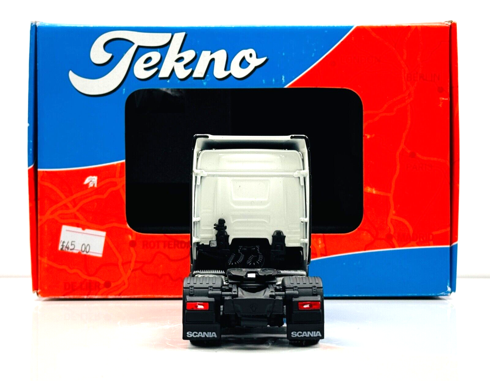 TEKNO 1/50 SCALE - 70940 - SCANIA R SERIES TRACTOR CAB UNIT WHITE - BOXED