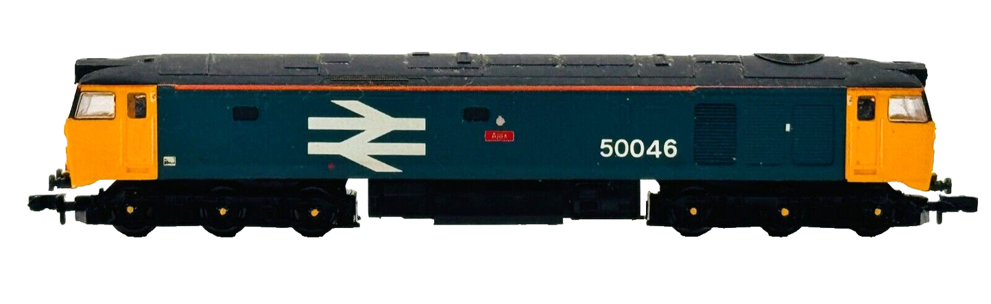 CJM/GRAHAM FARISH N GAUGE - CLASS 50 DIESEL 50046 LARGE LOGO 'AJAX' BOXED