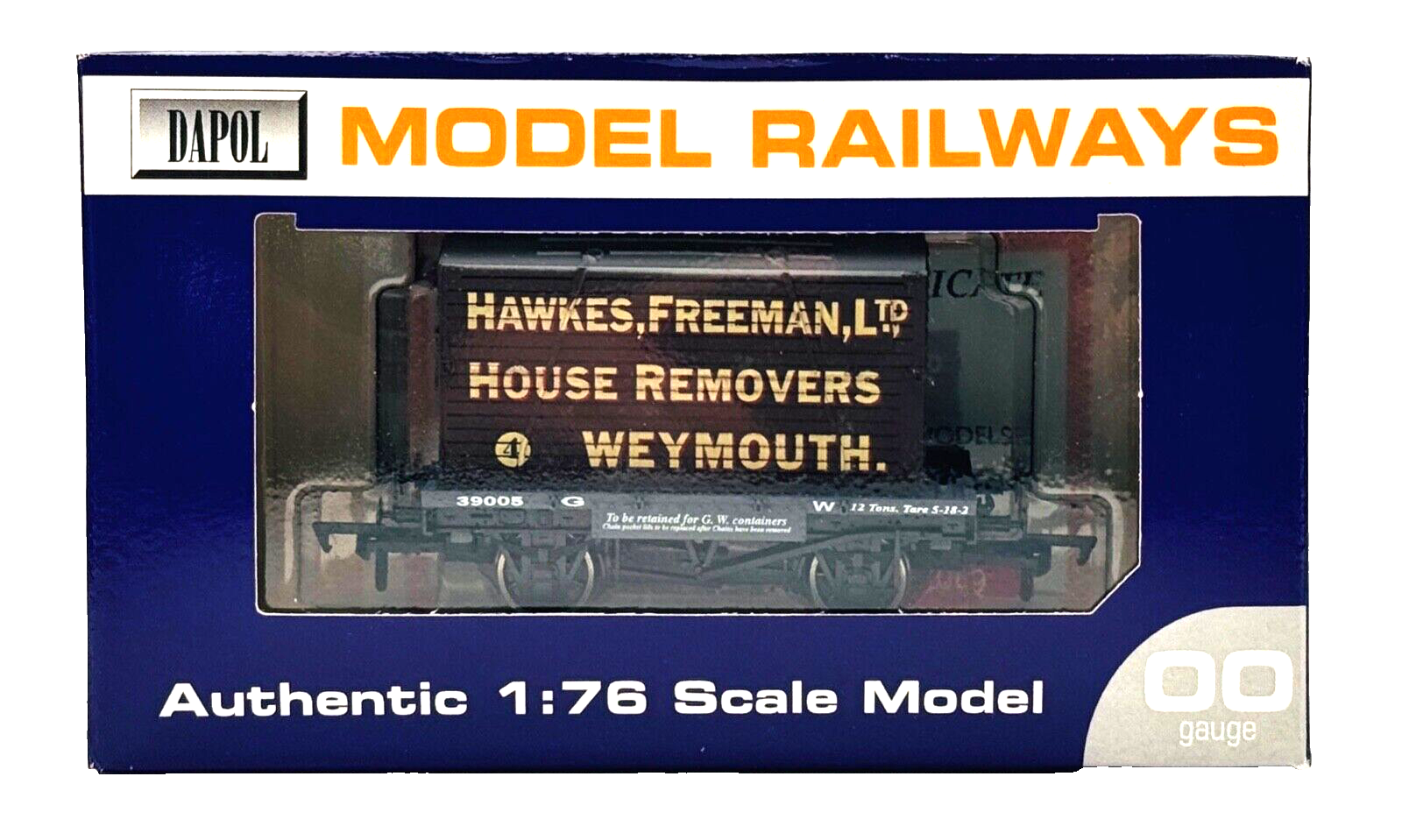 DAPOL 00 GAUGE - HAWKES FREEMAN HOUSE REMOVER CONFLAT WEYMOUTH (LIMITED EDITION)