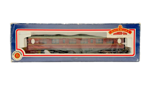 BACHMANN 00 GAUGE - 34-401 - 59' 6 THOMPSON COMPOSITE MAROON B.R COACH BOXED
