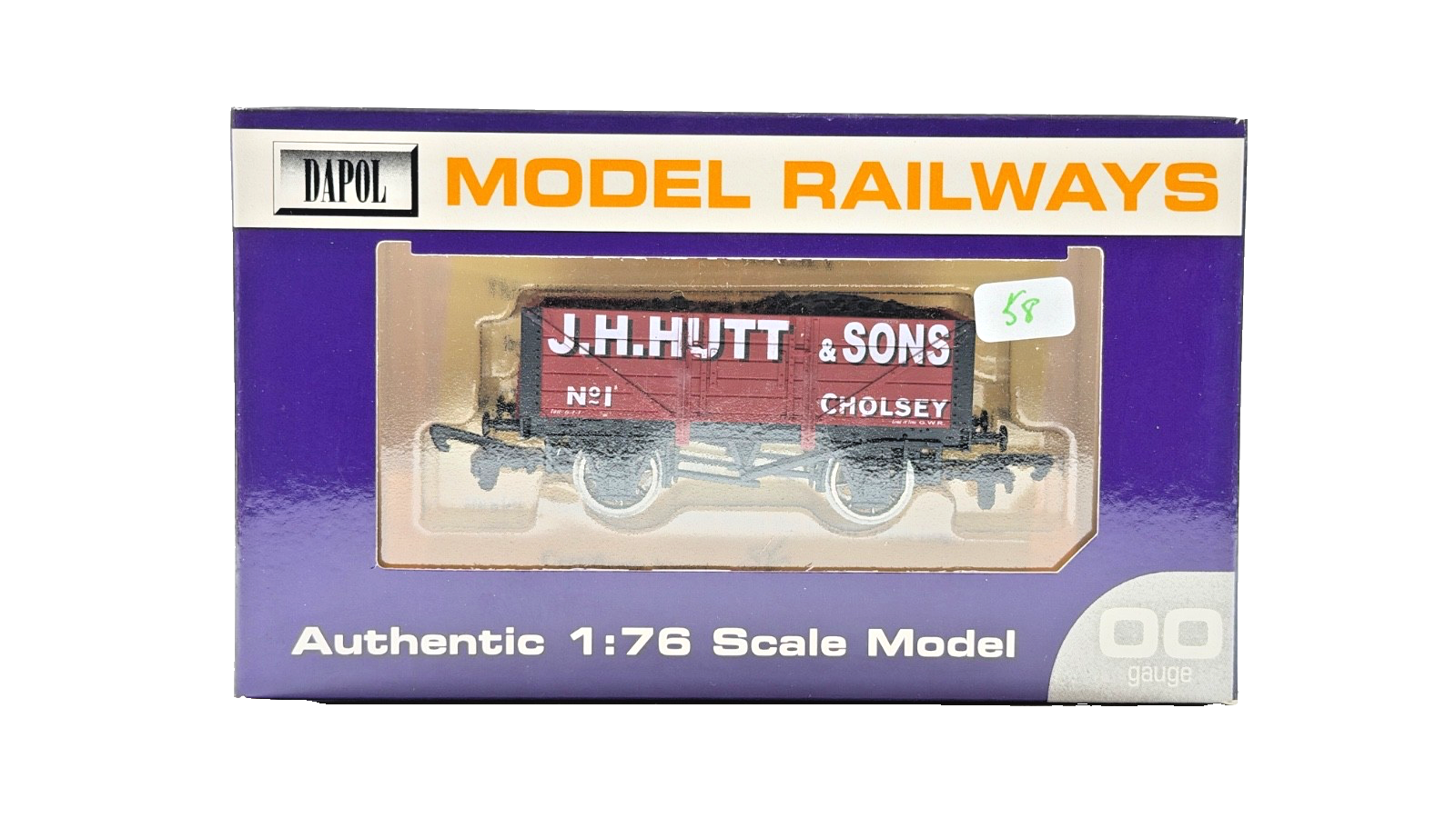 DAPOL 00 GAUGE - J.H HUTT & SONS COLLIERY CHOLSEY WAGON NO.1 (LIMITED EDITION)