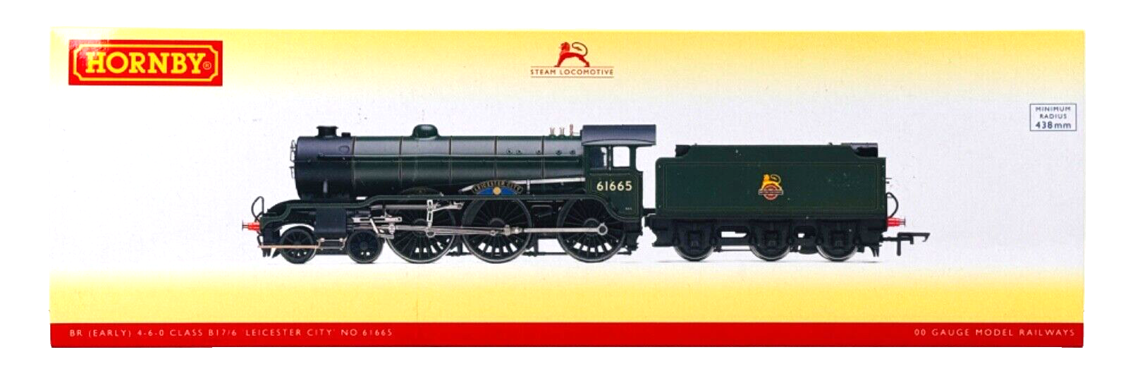 HORNBY 00 GAUGE - R3523 - BR EARLY 4-6-0 CLASS B17 LEICESTER CITY - DCC SOUND