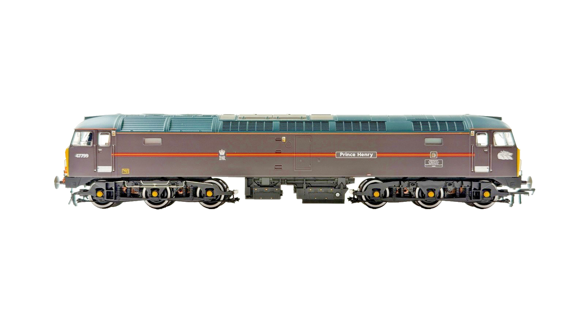 BACHMANN OO GAUGE - 32-815NRM - CLASS 47 DIESEL 47799 EWS ROYAL CLARET HENRY NRM