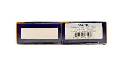 GRAHAM FARISH N GAUGE - 374-990 - MK1 COACH PACK WORKS TEST TRAIN BLUE GREY (W)