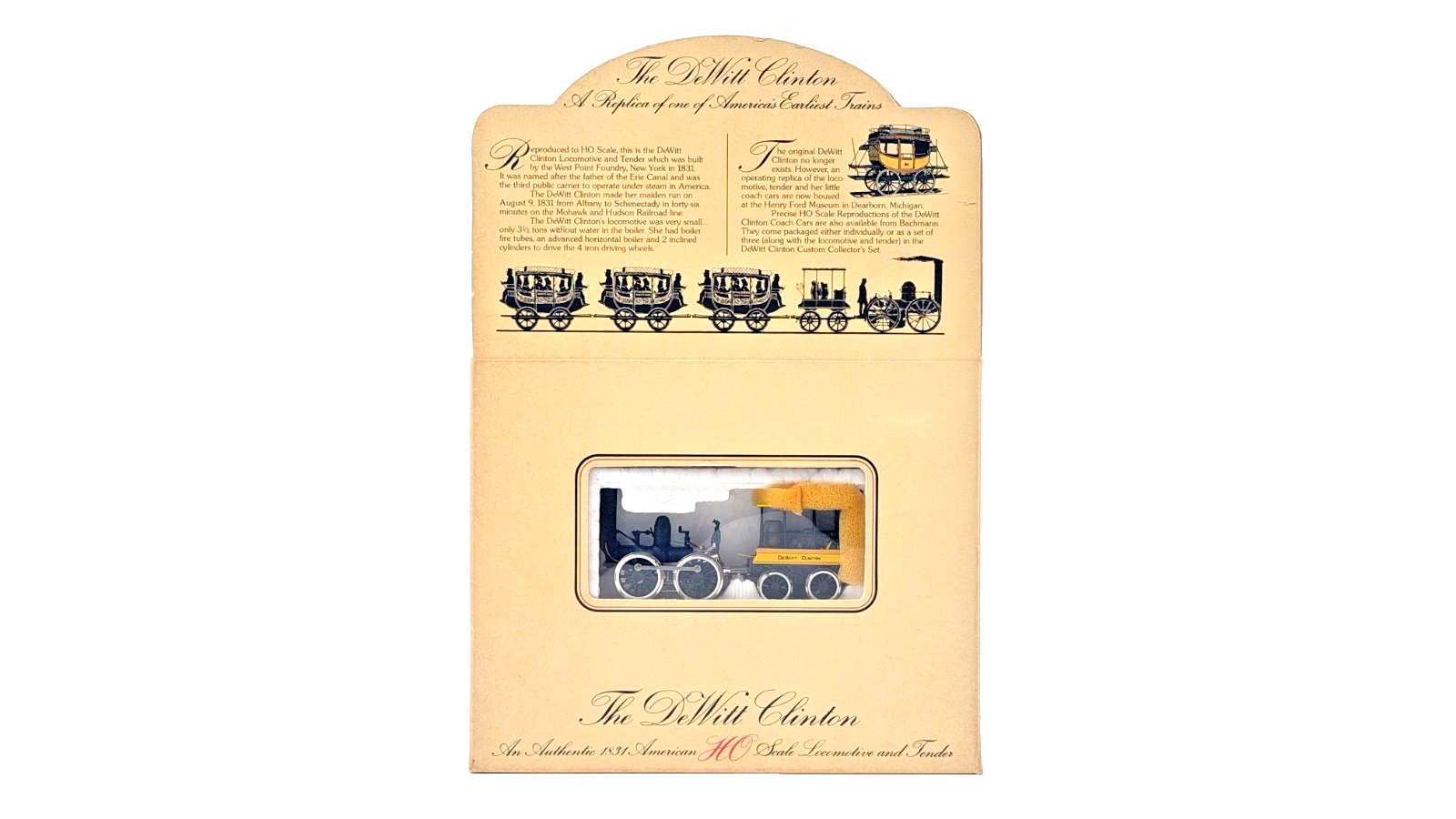 *SPARES REPAIR* BACHMANN HO/OO GAUGE - DEWITT CLINTON AMERICAN LOCOMOTIVE BOXED