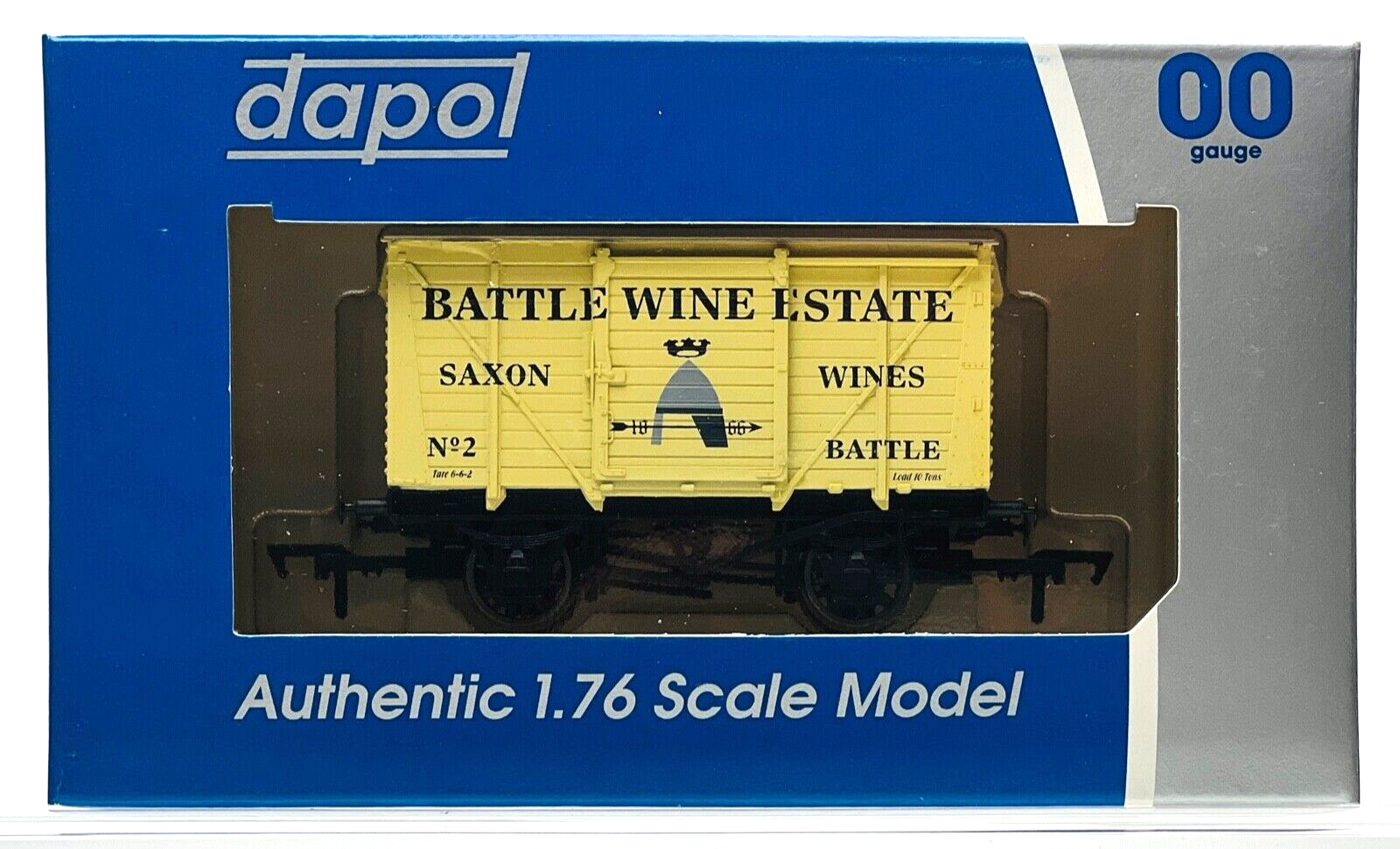 DAPOL 00 GAUGE - BATTLE WINE ESTATE SAXON WINE VENT VAN (BURNHAM DMRC LTD ED)