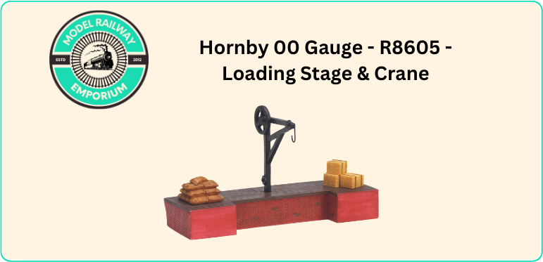 HORNBY 00 GAUGE SKALEDALE - R8605 - 'LOADING STAGE & CRANE' - NEW CARDED