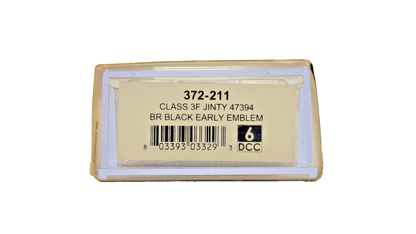 GRAHAM FARISH N GAUGE - 372-211 - CLASS 3F JINTY 47394 BR BLACK EARLY EMBLEM