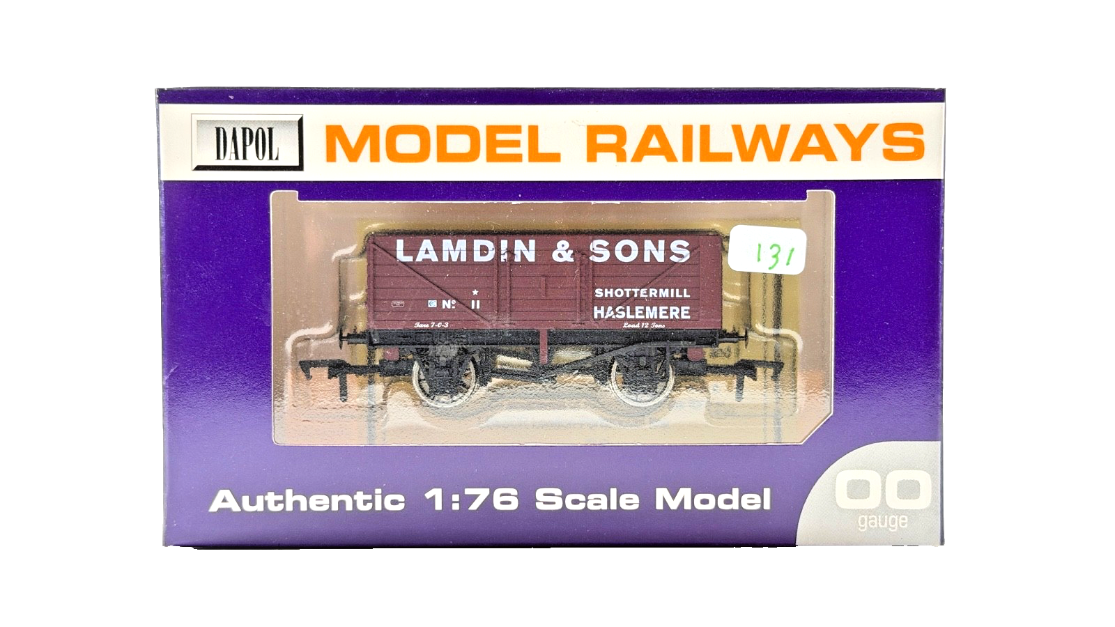 DAPOL 00 GAUGE - LAMDIN & SONS SHOTTERMILL HASLEMERE WAGON 11 (LIMITED EDITION)
