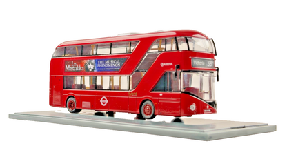 CORGI OOC 1/76 SCALE - OM46602 - NEW BUS FOR LONDON 38 VICTORIA LES MISERABLES