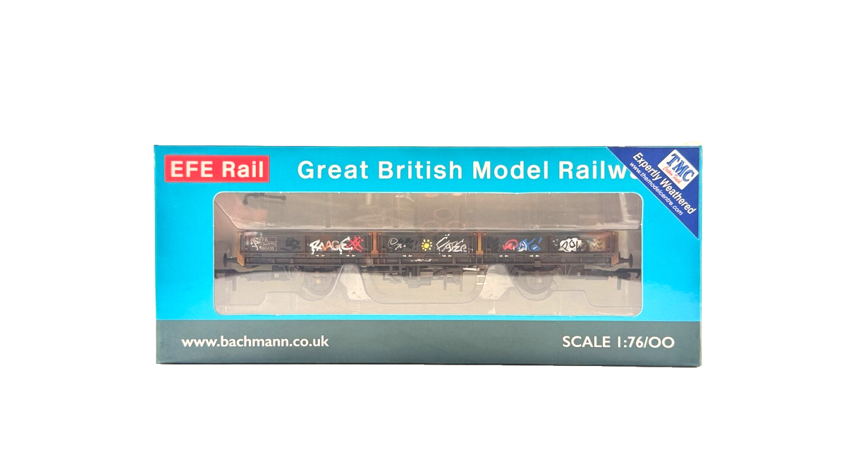 EFE RAIL OO GAUGE - E87037 - BR SPA OPEN WAGON RAILFREIGHT METALS TMC GRAFFITI