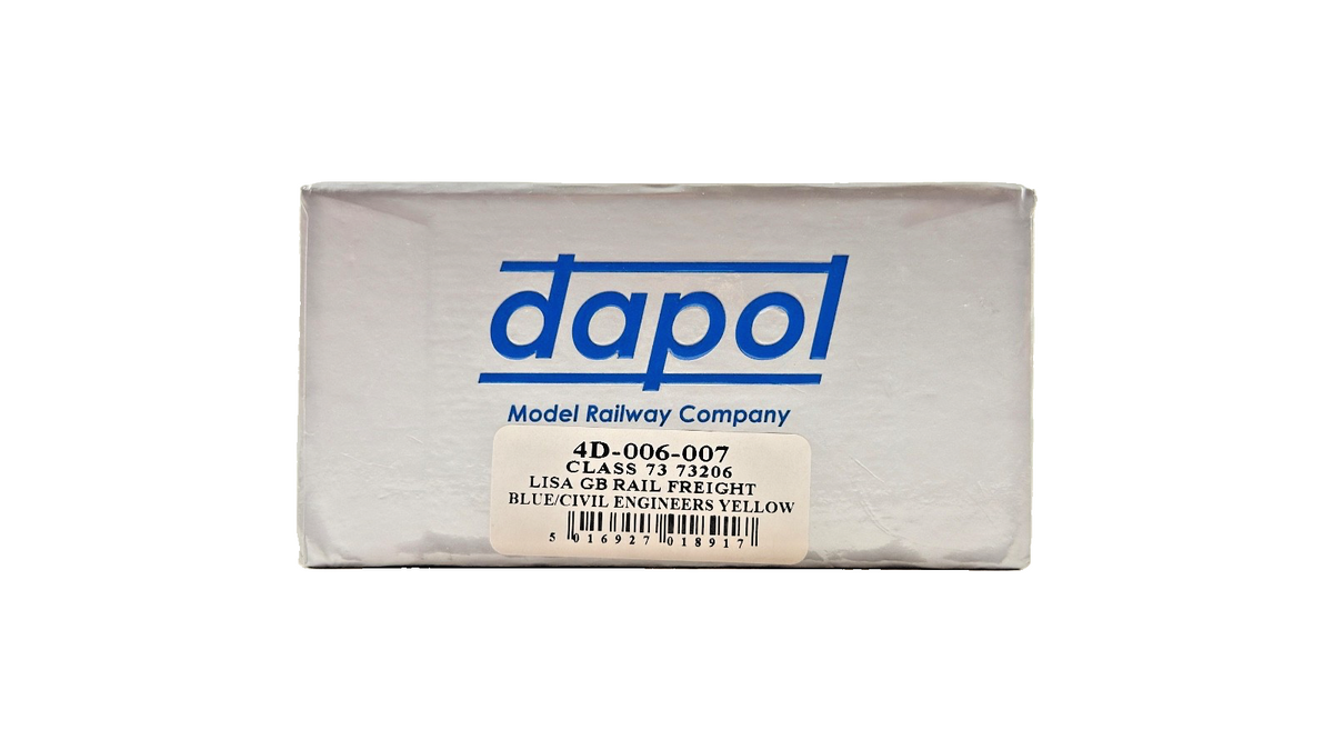 DAPOL OO GAUGE - 4D-006-007 - CLASS 73 ELECTRO DIESEL GBRF 73206 LISA BOXED
