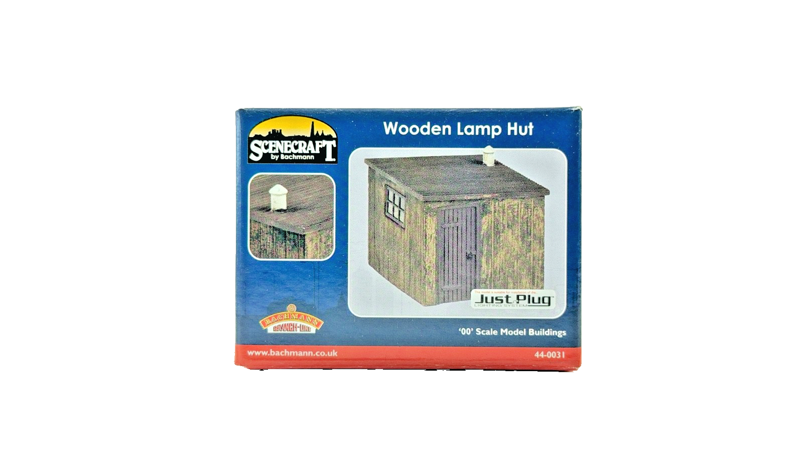 BACHMANN OO GAUGE SCENECRAFT - 44-0031 - WOODEN LAMP HUT - NEW