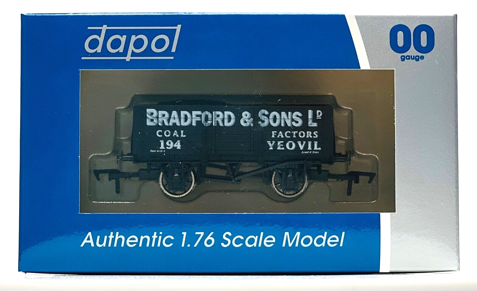 DAPOL 00 GAUGE - BRADFORD & SONS YEOVIL PLANK WAGON NO.194 (WESSEX WAGONS)