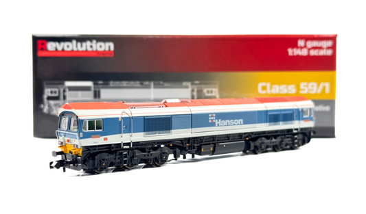 REVOLUTION TRAINS N GAUGE - RT-N59-HN-103DCC - CLASS 59 HANSON 59103 DCC SOUND