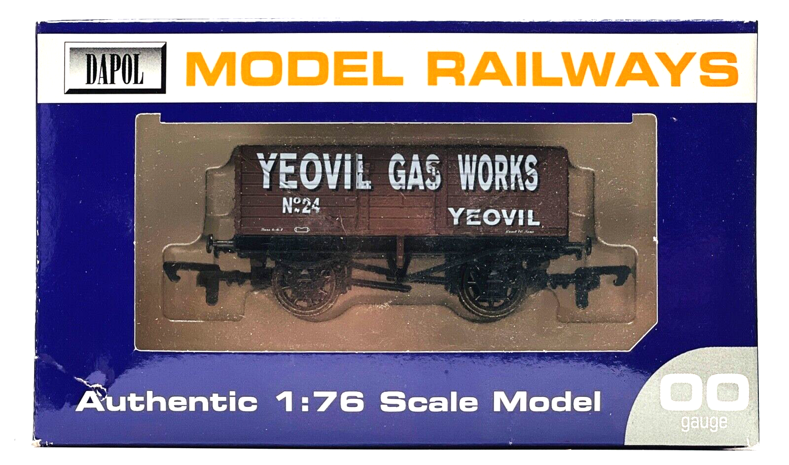 DAPOL 00 GAUGE - 'YEOVIL GAS WORKS' PLANK WAGON NO.24 (LIMITED EDITION)