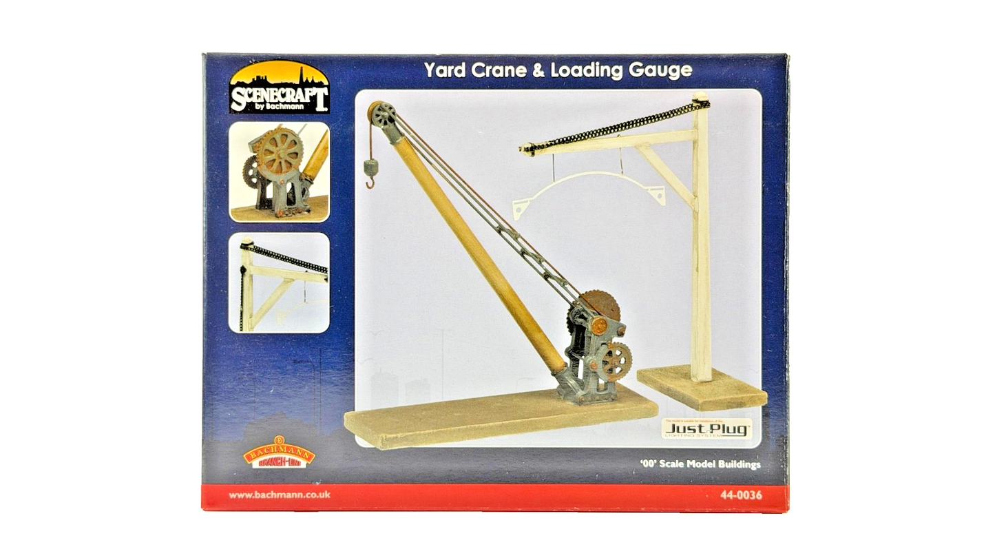 BACHMANN OO GAUGE SCENECRAFT - 44-0036 - YARD CRANE & LOADING GAUGE - NEW