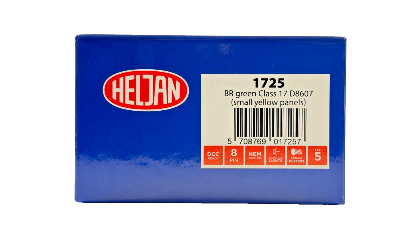 HELJAN OO GAUGE - 1725 - BR GREEN CLASS 17 CLAYTON DIESEL D8607 SYP BOXED