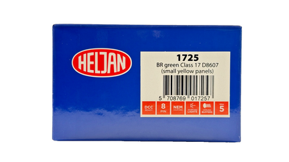 HELJAN OO GAUGE - 1725 - BR GREEN CLASS 17 CLAYTON DIESEL D8607 SYP BOXED