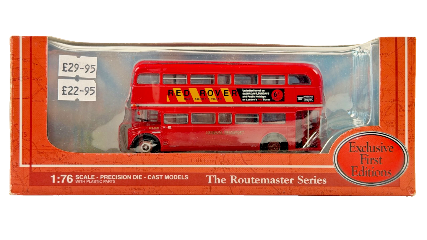 EFE 1/76 SCALE - 31901 - RML ROUTEMASTER LONDON TRANSPORT RED ROVER - BOXED