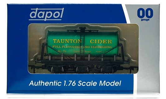 DAPOL 00 GAUGE - TAUNTON CIDER 6 WHEEL TANKER NO.21 (BURNHAM LIMITED ED)