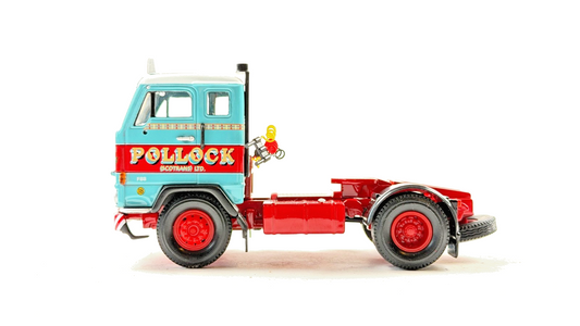 CORGI 1/50 SCALE CC13107 POLLOCK SCOTRANS VOLVO F88 4X2 TRACTOR UNIT (BLACK)